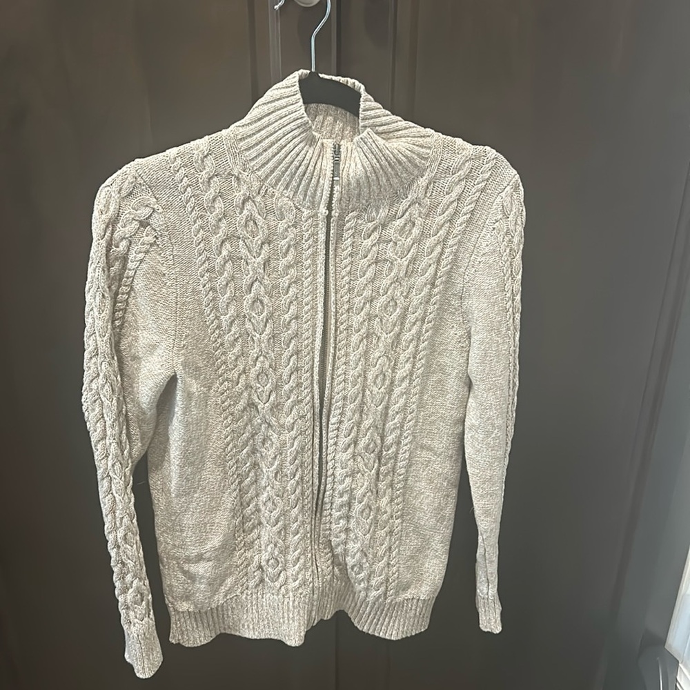 2 cardigans LL Bean Cardigan Size Large And Eddie Bauer cardigan size large